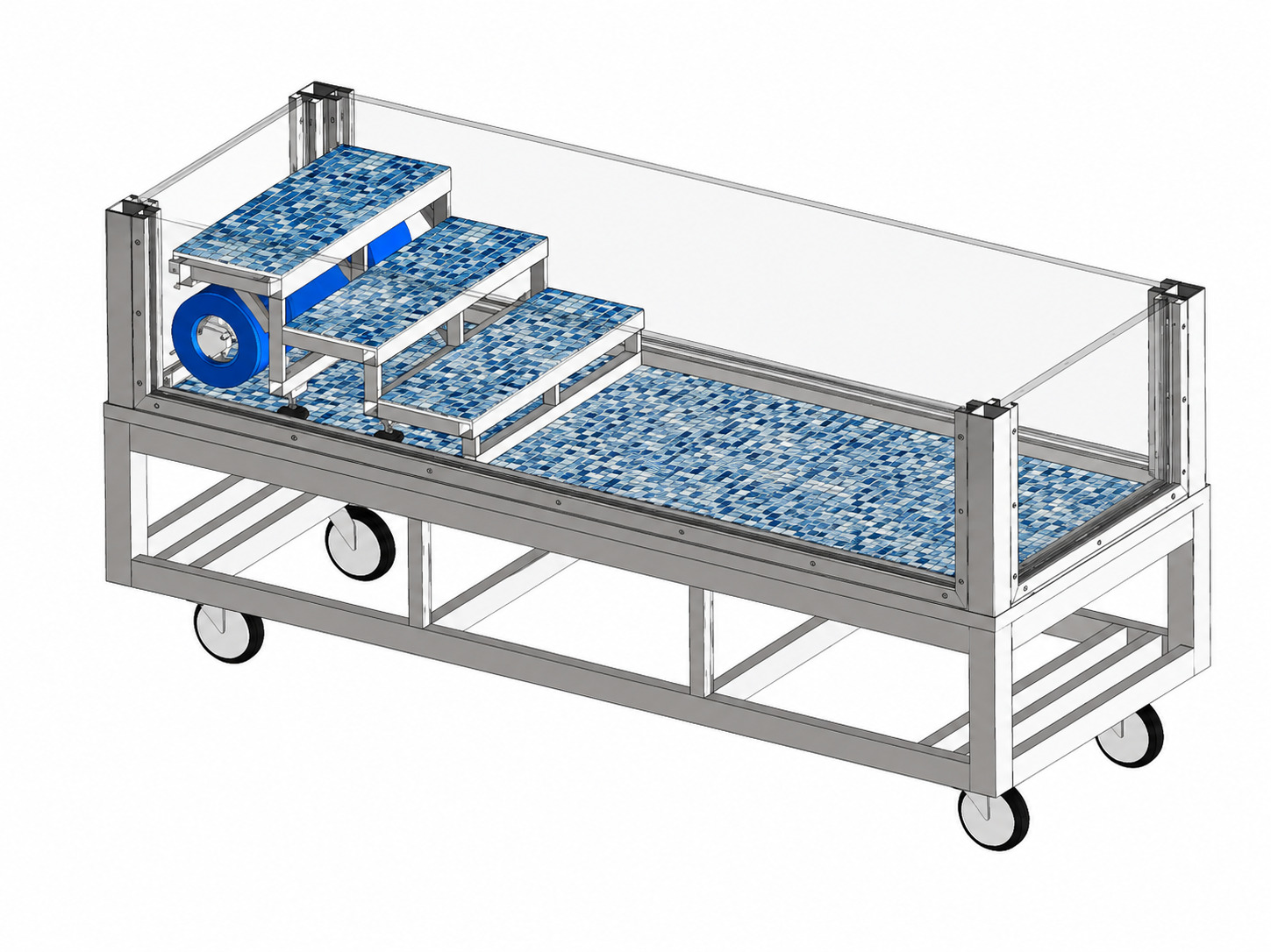 Exhibition pool CAD concept