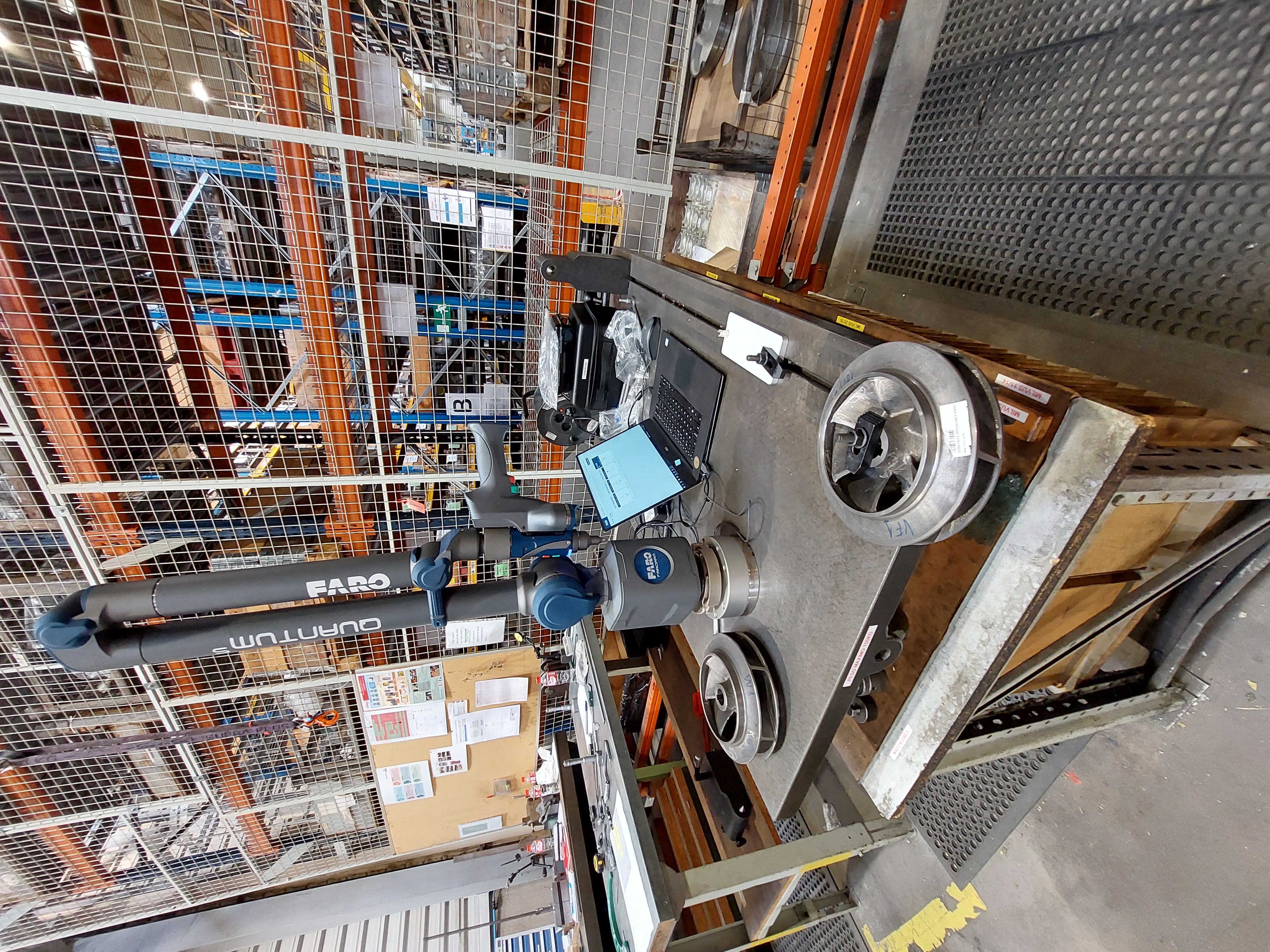 FaroArm in manufacturing environment