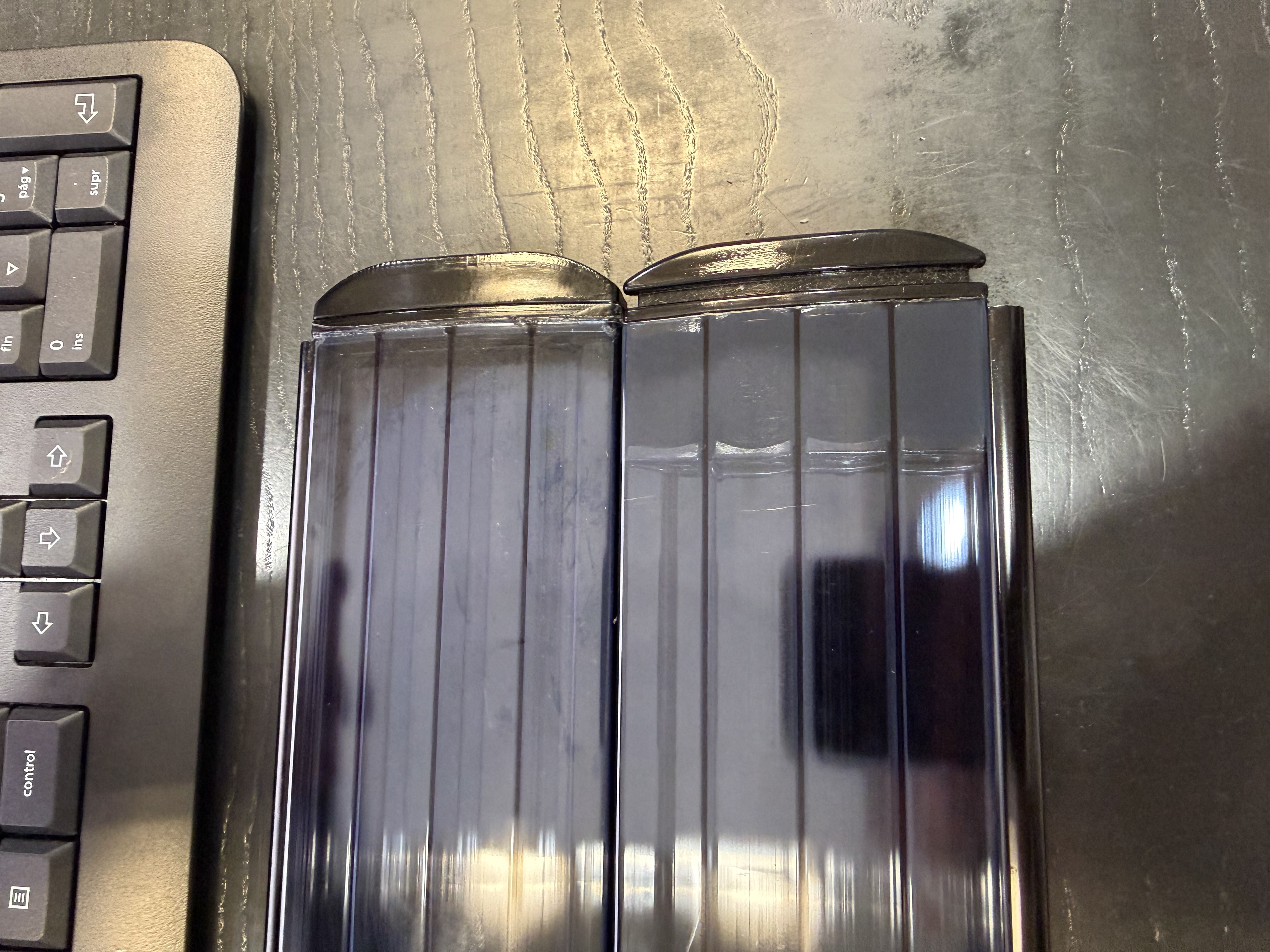 Comparison of ultrasonic welded and silicone bonded solutions